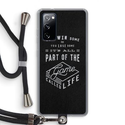 Life: Samsung Galaxy S20 FE / S20 FE 5G Transparant Hoesje met koord