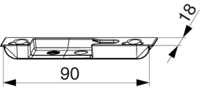 I.s. sluitplaat 4mm ls