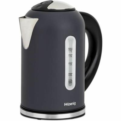 Waterkoker H.Koenig BOE52 2200 W Zwart Roestvrij staal 2200 W 1,7 L 1,7 L