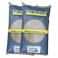Gardenlux Speelzand - Zandbakzand - Zand voor Zandbak - Gecertificeerd - Voordeelverpakking 2 x 20 kg