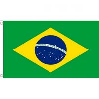 Mega vlag Brazilie 150 x 240 cm - thumbnail