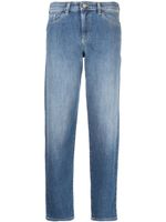 Emporio Armani jean droit à logo imprimé - Bleu