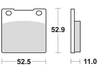 TRW Brake pad mcb 55 organic standard