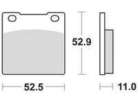 TRW Brake pad mcb 55 organic standard
