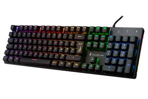 Surefire Gaming KingPin M2 Gaming-toetsenbord Kabelgebonden, USB AZERTY, Frans Zwart Verlicht, Multimediatoetsen