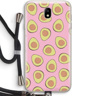 Dancing avocados: Samsung Galaxy J7 (2017) Transparant Hoesje met koord