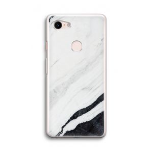 Elegante marmer: Google Pixel 3 Transparant Hoesje