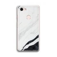 Elegante marmer: Google Pixel 3 Transparant Hoesje