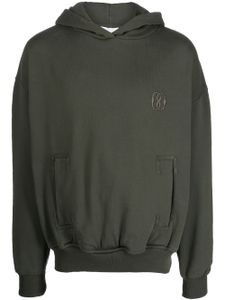 Bally hoodie en coton à logo brodé - Vert