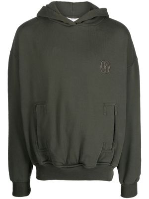 Bally hoodie en coton à logo brodé - Vert