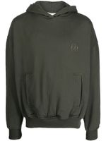 Bally hoodie en coton à logo brodé - Vert