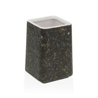 Tandenborstelhouder Versa Zwart Keramisch Plastic 7 x 10 x 7 cm