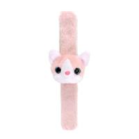 Lobbes Pluche klaparmband katje roze