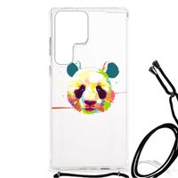 Samsung Galaxy S23 Ultra Stevig Bumper Hoesje Panda Color - thumbnail