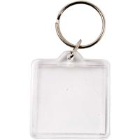 Creativ Company Sleutelhanger, afm 40x40 mm, 25 stuk/ 1 doos