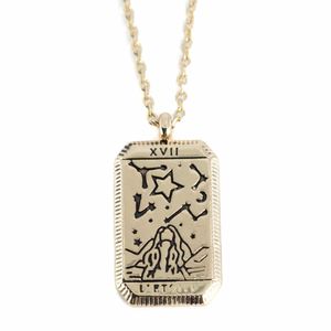 Amulet Messing Goudkleurig Tarot 'de Ster'