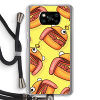 Hamburger: Xiaomi Poco X3 NFC Transparant Hoesje met koord