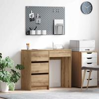 Bureau artisanaal eikenkleurig 90 x 37,5 x 75 cm Bewerkt hout