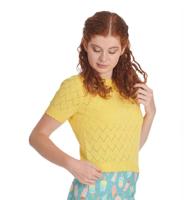 Banned Sweet Gardina Jumper Top Yellow-XL Banned Sweet Gardina Jumper Top Yellow-XL