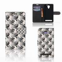 Lenovo C2 Power Telefoonhoesje met Pasjes Salamander Grey - thumbnail