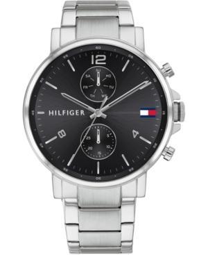 Tommy Hilfiger heren chronograaf roestvrijstalen armbandhorloge 44 mm