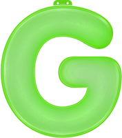Opblaasbare letter G groen   -