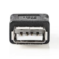 Nedis USB-A Adapter | USB-A Female | USB-A Female | 480 Mbps | Zwart | 1 stuks - CCGB60900BK CCGB60900BK - thumbnail