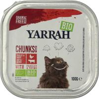 Yarrah Kattenvoer chunks met kip en rund bio Yarrah Kattenvoer chunks met kip en rund bio