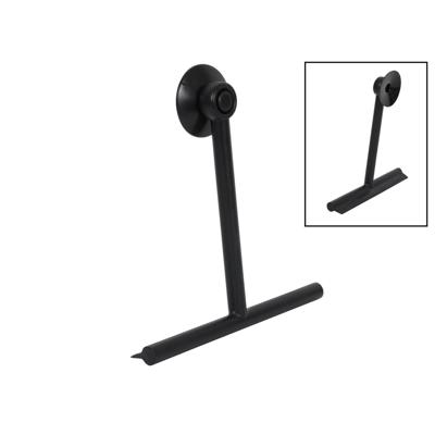 Badkamer raamwisser met zuignap zwart