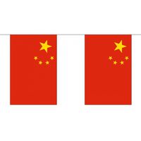 3x Polyester vlaggenlijn van China 3 meter   -
