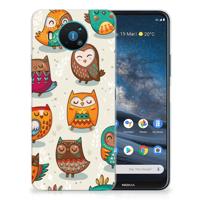 Nokia 8.3 | TPU Hoesje | Vrolijke Uilen