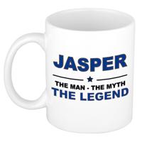 Jasper cadeau mok - man myth legend - naam koffiemok - 300 ml - collega - vaderdag