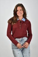 Self Portrait trui AW25-021TA-BU burgundy