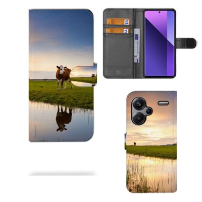 Xiaomi Redmi Note 13 Pro Plus | Telefoonhoesje | Met pasjeshouder | Koe