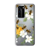 No flowers without bees: Huawei P40 Pro Transparant Hoesje