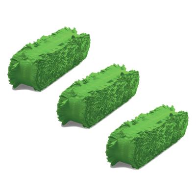 Folat Feest/verjaardag versiering - 3x - crepe slingers - groen - 24 mtr - papier - feestartikelen