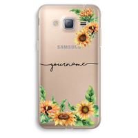 Zonnebloemen: Samsung Galaxy J3 (2016) Transparant Hoesje
