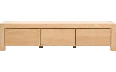 Goossens Tv Meubel Clear, 3 kleppen 45 cm diep