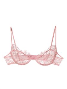 Kiki de Montparnasse Coquette lace demi-bra - Rose