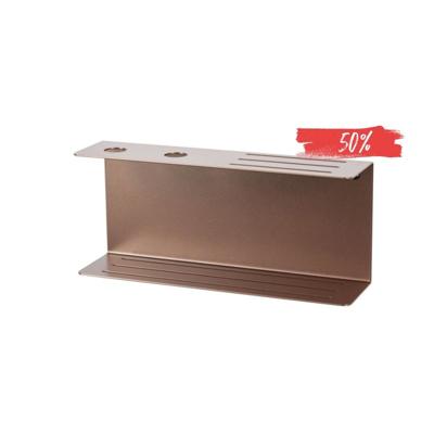 LIROdesign doucherek met zeepdispenser Bordeaux - brons