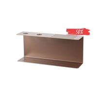 LIROdesign doucherek met zeepdispenser Bordeaux - brons