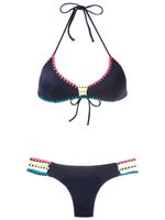 Brigitte bikini à détails de coutures - Bleu - thumbnail