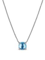 David Yurman collier Petite Châtelaine en argent sterling serti de topaze et de diamants - Bleu