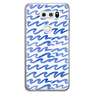 Blauwe golven: LG V30 Transparant Hoesje