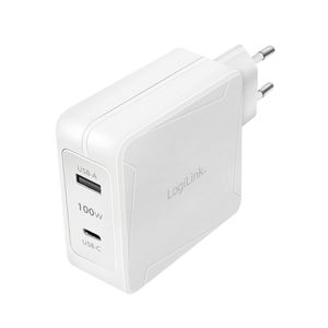 LogiLink PA0281 USB-oplader Binnen, Thuis Aantal uitgangen: 2 x USB-C bus (Power Delivery), USB 2.0 bus A USB Power Delivery (USB-PD)