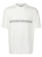 Emporio Armani t-shirt à logo imprimé - Blanc