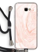 Peach bath: Samsung Galaxy J4 Plus Transparant Hoesje met koord