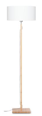 Vloerlamp Fuji - Wit/Bamboe - Ø47cm