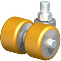 Blickle LD-VSTH 60K Dubbel zwenkwiel Wieldiameter: 60 mm Draagvermogen (max.): 250 kg 1 stuk(s)