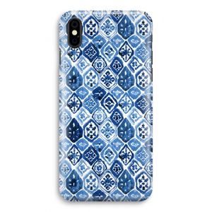 Blauw motief: iPhone X Volledig Geprint Hoesje